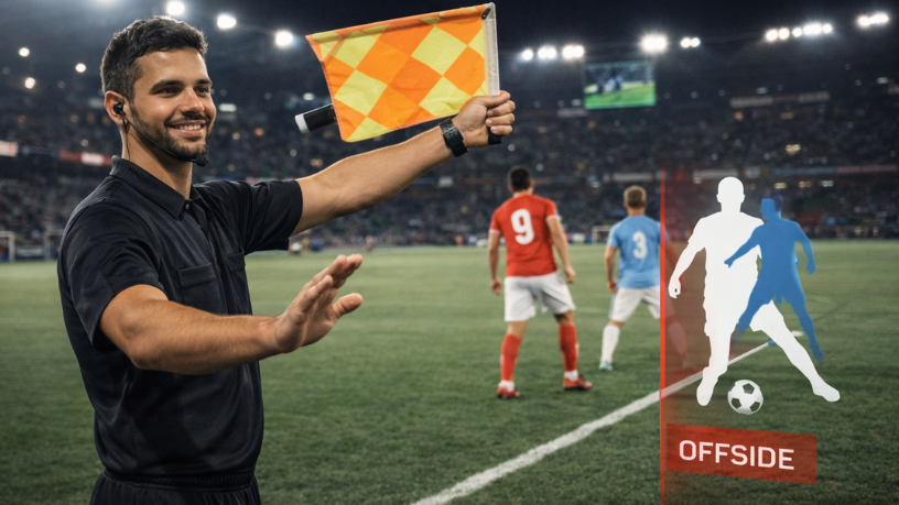 O impedimento no futebol ocorre quando o jogador recebe a bola em posição irregular em relação à defesa, afirma Matheus Vinicius Voigt.